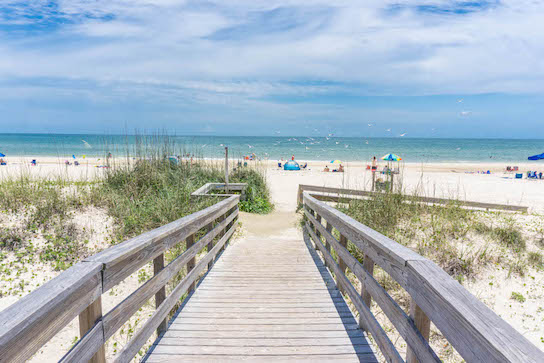 Amazing view of the beach in St. George Island